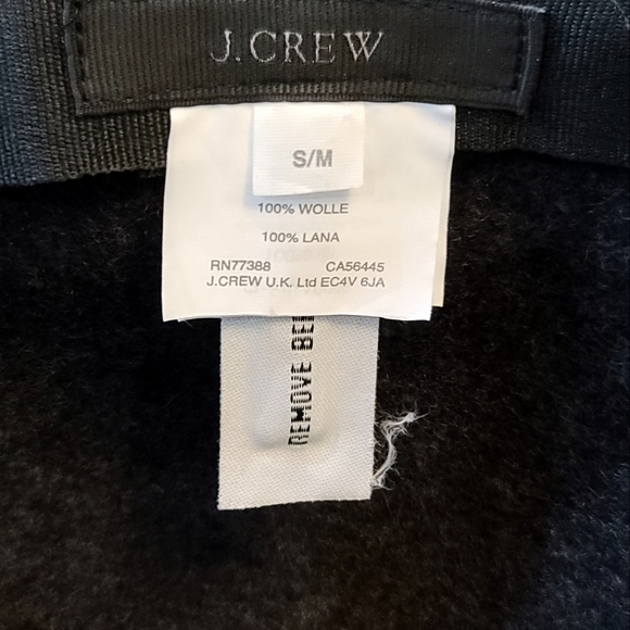J Crew 100% Wool Felt Gray Wide Brim Hat - Picture 4 of 4